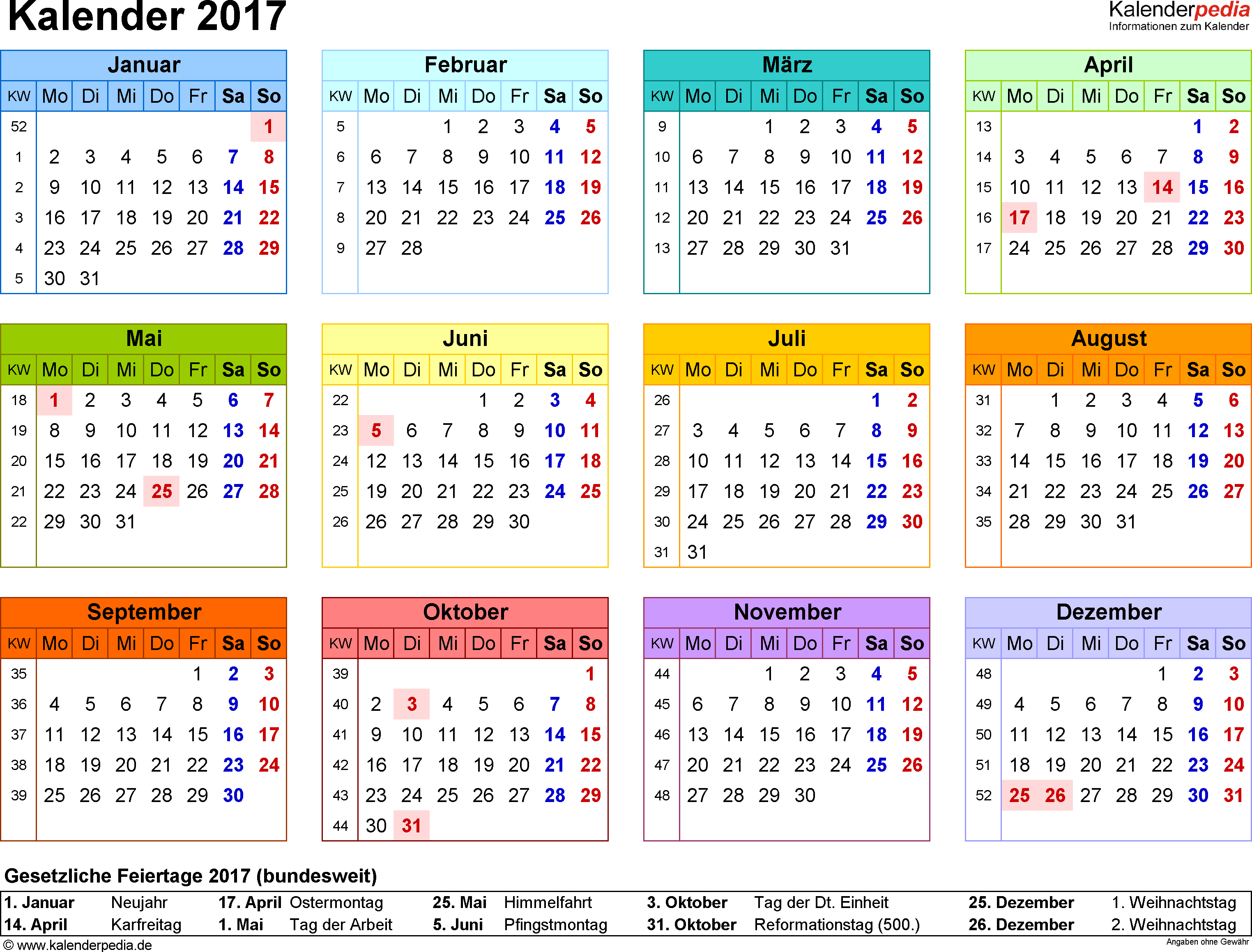 KTM Motorradferien Kalender